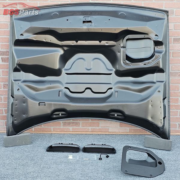 2008 - 2023 Dodge Challenger / SRT Hellcat Redeye Style Dual Snorkel Aluminum Hood