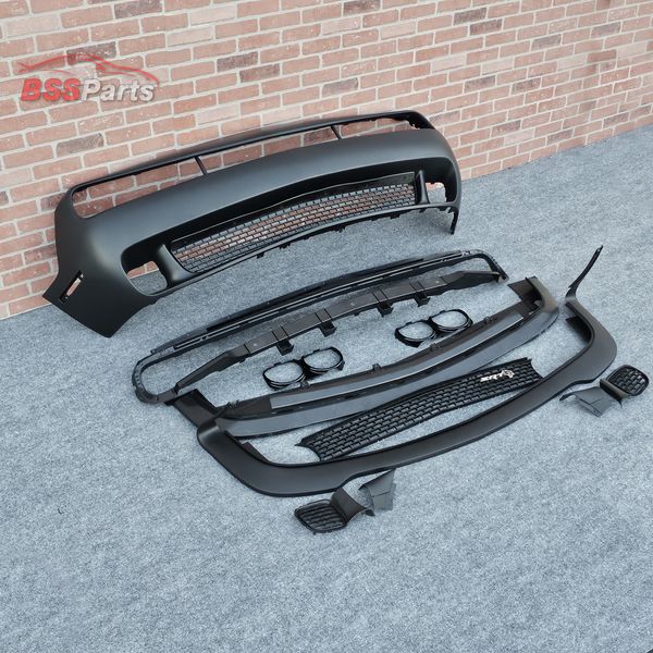 2015-2023 Dodge Challenger / Hellcat Style Front Bumper w/ Grille & HC Lip Unpaint