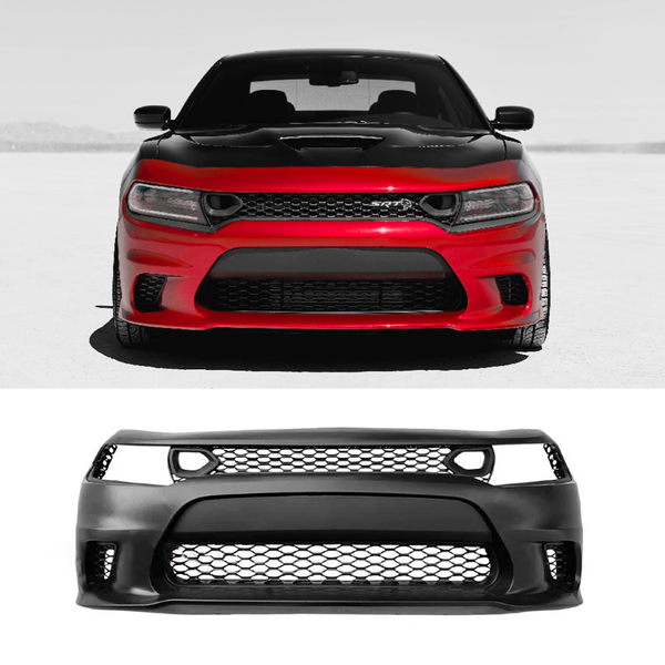 2015-2023 Dodge Charger / SRT-8 Hellcat Style Front Bumper + Air Duct Grille