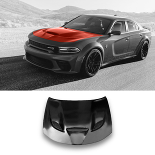 2015-2023 Dodge Charger / SRT Hellcat Style Aluminum Hood