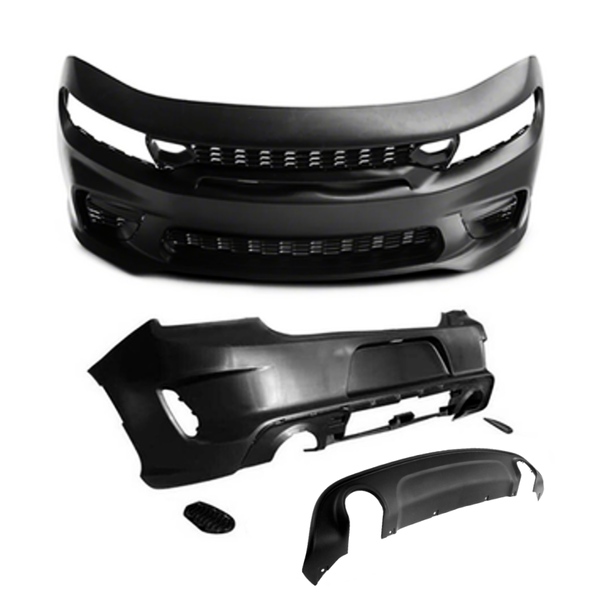 2015-2023 Dodge Charger 21+SRT Style Front and Rear Bumper Body Kit