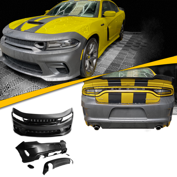 2015-2023 Dodge Charger 21+SRT Style Front and Rear Bumper Body Kit