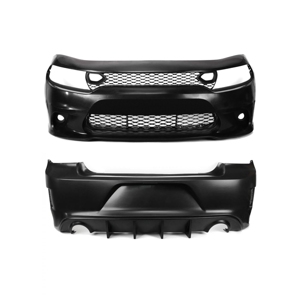 2015-2023 Dodge Charger SRT Hellcat Style Front and Rear Bumper Body Kit