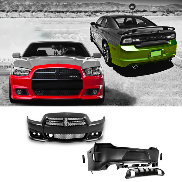 2011-2014 Dodge Charger SRT Style Front and Rear Bumper Body Kit